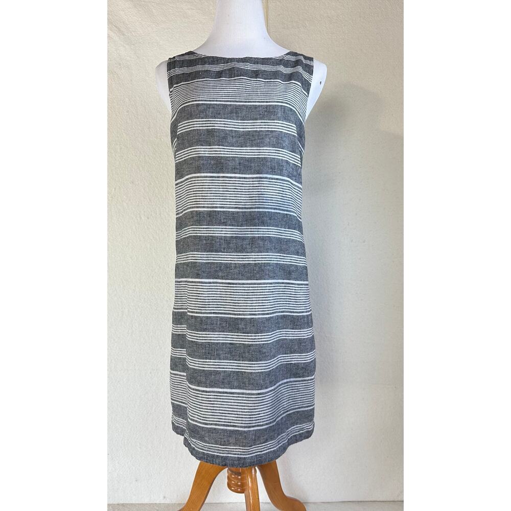 Beach Lunch Lounge Linen & Cotton Shift Dress Casual Comfortable Cool SZ L